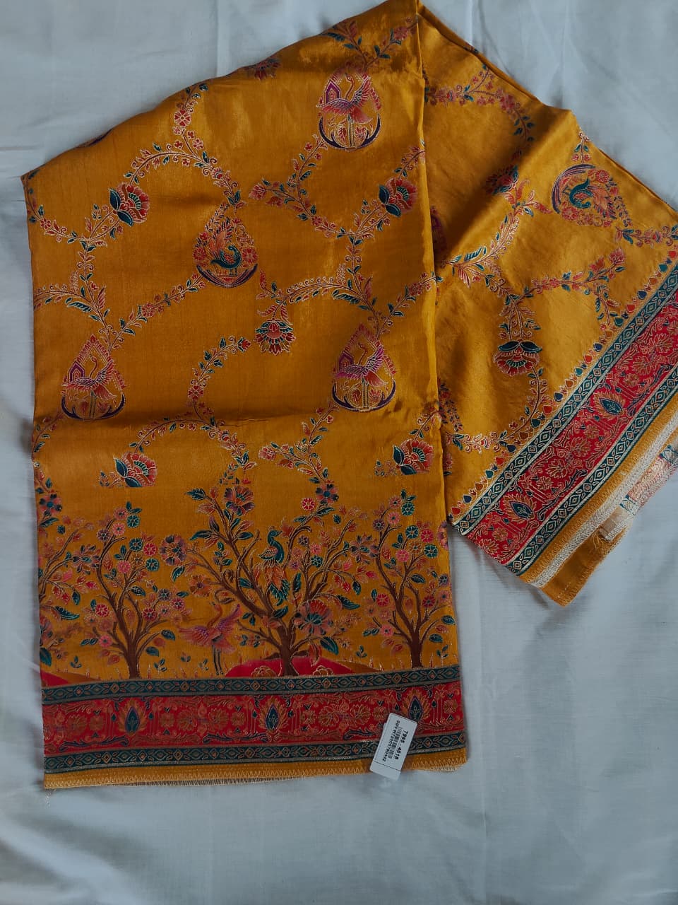 Musted silk designer saree