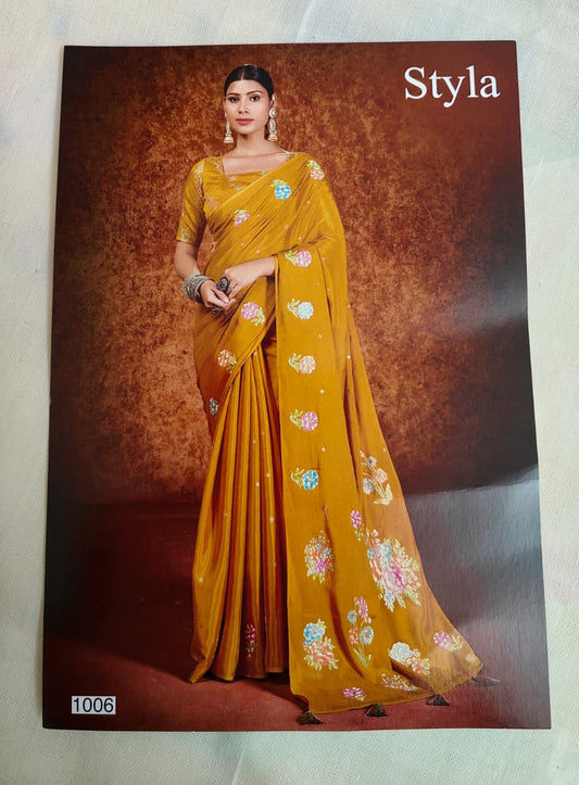 STYLA Georgette Saree