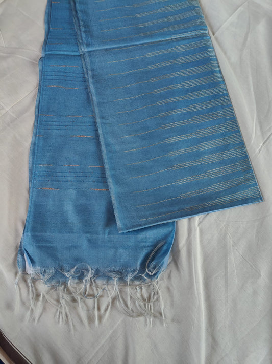 Blue Office saree