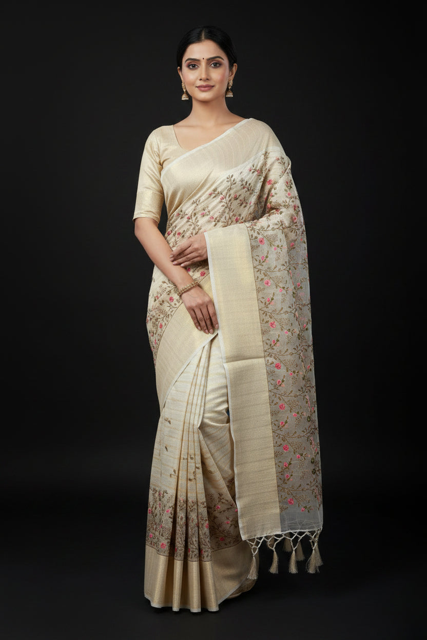 Tissue silk saree
