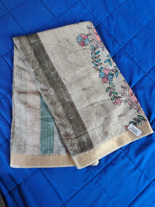 Ghoomer silk-linen