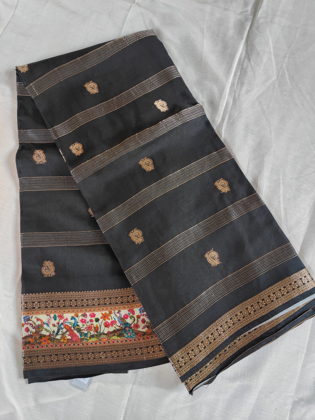 Baya silk black saree