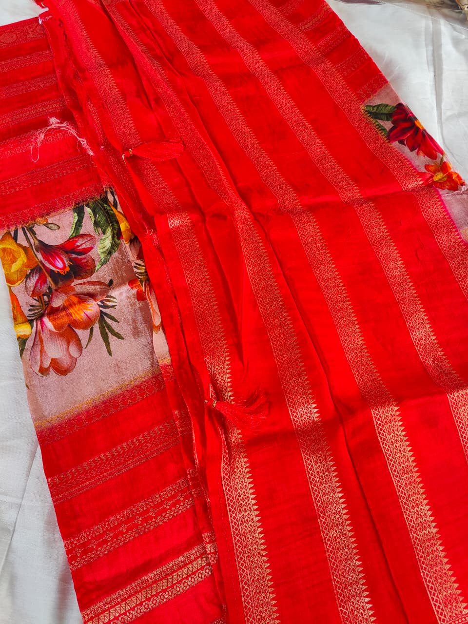 Tisha silk printed silk saree