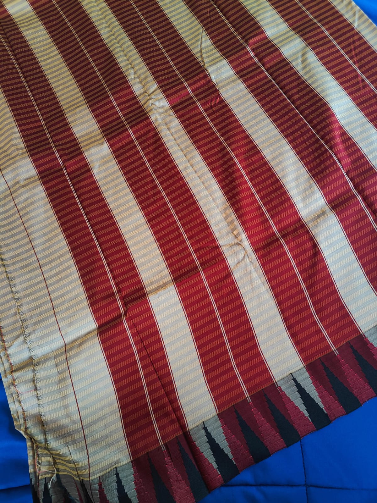 Cone border Silk saree